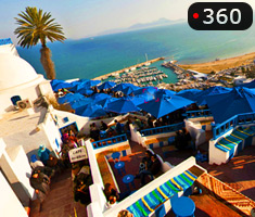 visite 360° Café Sidi Chabaan Sidi Bou Said